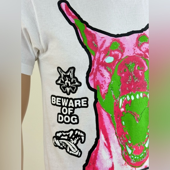 Lot of 2 T-shirts, Killer Klowns From Outer Space, Dog Years "Beware of Dog" - Picture 9 of 13